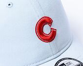 Kšiltovka New Era - 9FORTY Summer Washed - Chicago Cubs - Pastel Blue / Scarlet