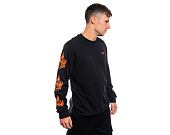 Triko New Era - Flag Flame Longsleeve Tee - Black / Red