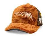 Kšiltovka Reflection Luxury Fuzzy Trucker Teddy Bear Brown