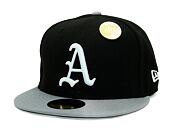 Kšiltovka New Era - 59FIFTY Contrast Pin - Oakland Athletics - Black