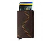 Peněženka Secrid Slimwallet Stitch Linea - Espresso