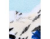 Fleecová Bunda Karl Kani Metal Signature Ice Tiger Teddy Troyer black/off white/light grey