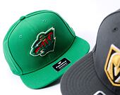 Kšiltovka Fanatics - Minnesota Wild - A/CAP Str Mid Crn Adj Sqv Sbk - Dark Green