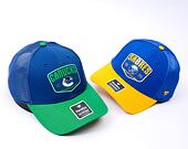 Kšiltovka Fanatics - Vancouver Canucks - A/CAP Structured Adjustable Meshback - Blue Cobalt/Kelly Gr