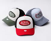 Kšiltovka Von Dutch - Trucker Boston - Cotton Twill White / Red