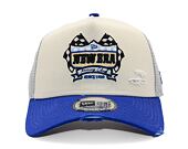 Kšiltovka New Era - Motosport 9FORTY Trucker - Cream / Light Royal