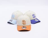 Kšiltovka New Era - MLB World Series Patch 9FORTY - San Diego Padres - Cream / Ochre