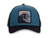 Kšiltovka Capslab - Trucker Black Panther - Night Blue