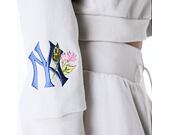 Dámská Mikina New Era - MLB Floral Graphic Crop Hoodie - NY Yankees - Stone