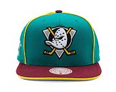 Kšiltovka Mitchell & Ness - Anaheim Ducks - Pipe Snapback Vntg - Teal