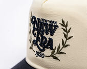 Kšiltovka New Era - Branded Heritage Graphic GOLFER - Ivory / Navy