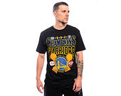 Triko Mitchell & Ness - NBA Big Champ Tee - Golden State Warriors - Black