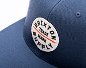 Kšiltovka Brixton - Oath Iii Snapback - Flint Stone Blue/White