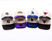 Dětská Kšiltovka New Era - NBA Color Block 9FORTY - Chicago Bulls - Stone / Black