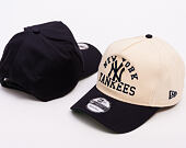 Kšiltovka New Era - MLB Heritage Pre-Curved Golfer 19TWENTY - New York Yankees - Cream / Navy