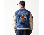 Bunda New Era - NBA Patch Varsity Jacket - LA Lakers - Muted Indigo