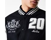 Bunda New Era - Patch Varsity Jacket - Black