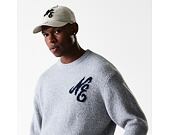 Svetr New Era - Branded Script Knit Sweater - Heather Grey
