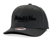 Mitchell & Ness Pinscript Redline Snapback Branded Charcoal Cap