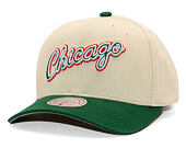 Kšiltovka Mitchell & Ness - Green Orange Pro Crown - Chicago Bulls - Sand/Green