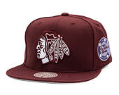 Cap Mitchell & Ness - NHL Fashion Basic Snapback - Chicago Blackhawks - Dark Purple