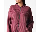 Sweatshirt New Era - Branded Washed Full-Zip Hoody - Burgundy