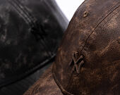 Womens Cap New Era - MLB Worn PU 9TWENTY - NY Yankees - Brown