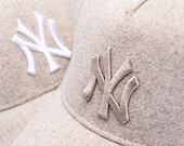 Cap New Era - MLB Melton Wool 9FORTY A-Frame - NY Yankees - Stone