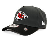 Cap New Era - NFL Charcoal Drop 9FORTY A-Frame - Kansas City Chiefs - Steel Clouds / Black
