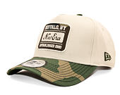 Cap New Era - Branded Camo Patch 9FORTY A-Frame - Stone / Woodland Camo