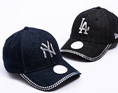 Womens Cap New Era - MLB Womens Distressed 9FORTY - NY Yankees - Blue