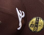 New Era - MLB Seasonal 59FIFTY - Atlanta Braves - Burnt Wood - Brown