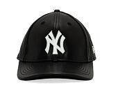 Cap New Era - MLB IMAGE DROP - Leather 9FORTY M-CROWN - NY Yankees - Black