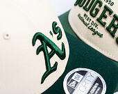 Cap New Era - MLB Colorblock 9FORTY M-CROWN - Oakland Athletics - Cream