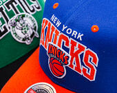 Cap Mitchell & Ness - NBA Team Arch Snapback - New York Knicks - Blue / Orange