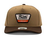 Cap Brixton - Linwood MP Snapback - Sand/Pinecone Brown