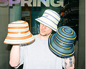 Bucket Hat Kangol - Tropic Resort Stripe Lahinch - Butter Chiffon Multi