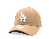 Womens Cap New Era - MLB Linen 9FORTY - LA Dodgers - Camel