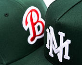 Cap Mitchell & Ness  - Branded Emerald Slam Pro Pinch Snapback - Green/Orange