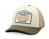 Cap New Era - Branded Wild West Patch 9FORTY M-CROWN A-Frame Trucker - New Olive / Stone