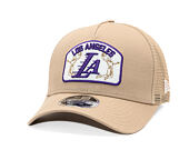 Cap New Era - NBA Felt Patch 9FORTY M-CROWN A-Frame Trucker - LA Lakers - Camel