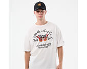 Tee New Era - Branded Oversized Graphic Tee - White