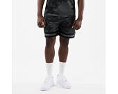 Shorts New Era - Branded Print Mesh Shorts - Black
