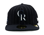Cap New Era - MLB Moon Cooperstown 59FIFTY - Colorado Rockies - White And Navy Pinstripe