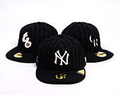 Cap New Era - MLB Moon Cooperstown 59FIFTY - NY Yankees - White And Navy Pinstripe