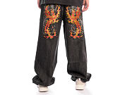 Pants Ed Hardy - Embroidered Angel Xxtra Fit Jeans - Distressed Black Wash