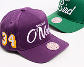 Cap Mitchell & Ness - Player Script Hwc - NBA - Los Angeles Lakers - Shaquille O'Neal - Purple_White