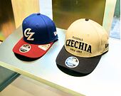 Cap New Era - Contrast Visor M-CROWN 9FORTY - Baseball Czechia - Ivory