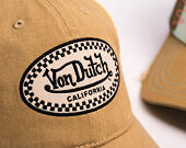 Cap Von Dutch - California Checkered Patch Baseball - Tan / Yellow