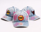 Cap Mitchell & Ness - Painted Love - NBA - Houston Rockets - Light Blue